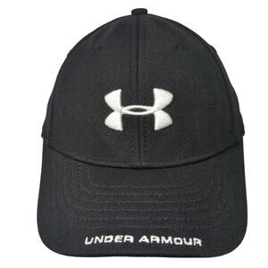 Under Armour Strapback Baseball Cap Black One Size Adjustable Embroidered